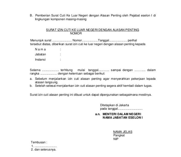 Contoh Surat Cuti Untuk Umroh - Surat G