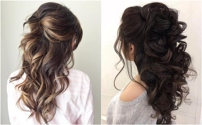 Leave it straight or wavy for a more casual look. 20 Half Up Half Down Wedding Hairstyles Anyone Will Love Chicwedd