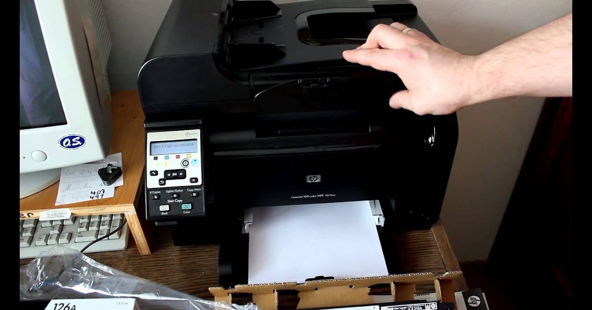 مشكلة ظهور اللون متفاوت في طابعة Hp Laserjet 200 Color ...