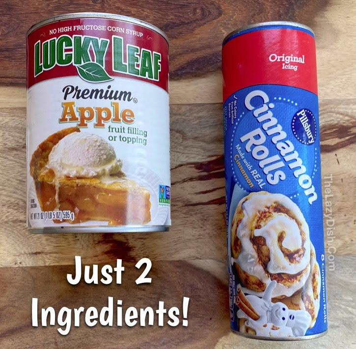 The crust was perfect and the brandy sauce was fabulous. 2 Ingredient Cinnamon Roll Apple Cobbler Quick Easy Dessert