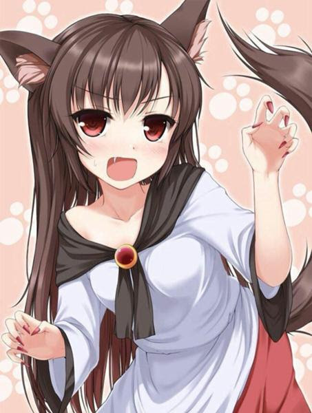 完了しました かわいい 狼 イラスト 可愛い タガタメウォール