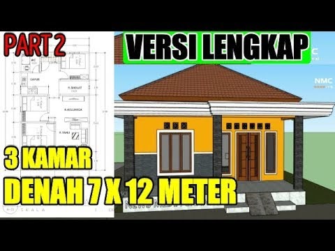 Populer DESAIN  Rumah  minimalis  modern  di lahan 7 x12 meter 