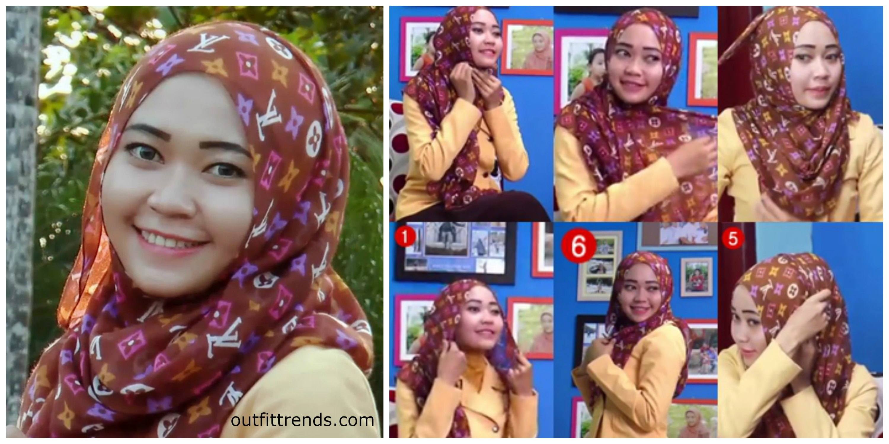 Gambar Tutorial Hijab Hits Kekinian Tutorial Hijab