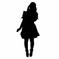 最高女性 シルエット イラスト フリー すべてのイラスト画像