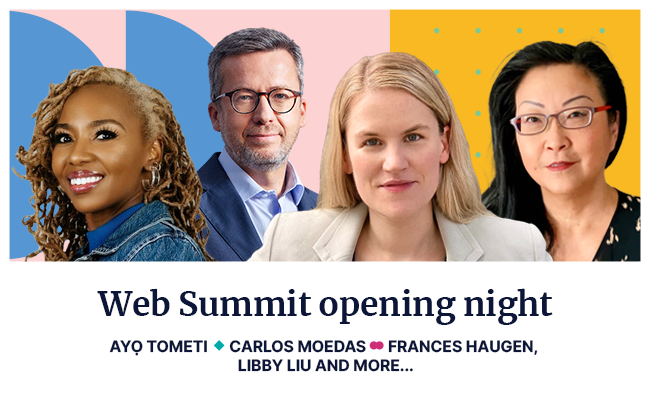 Web Summit opening night lineup
