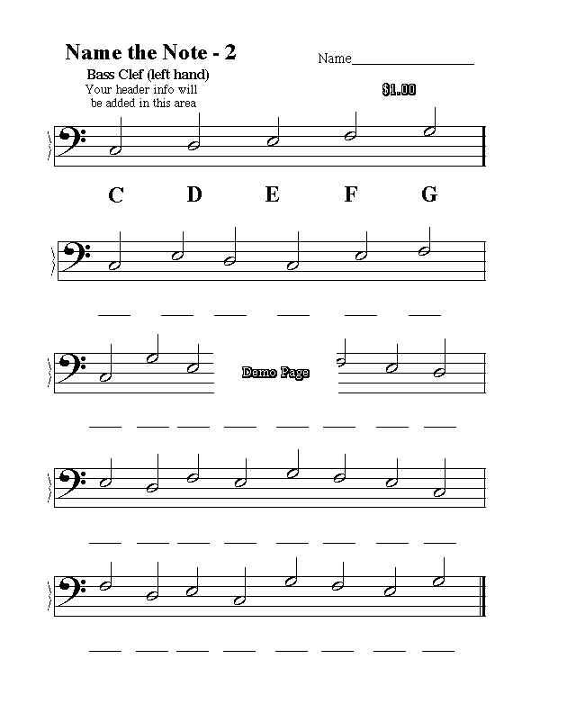 That concludes our lesson on learning to read music. Music Education Worksheets