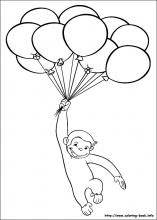 In another coloring page, you can see george trying to get back to his owner's apartment using the elevator. Curious George Coloring Pages On Coloring Book Info