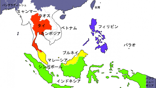 Japan Image 東南アジア 地図 簡単