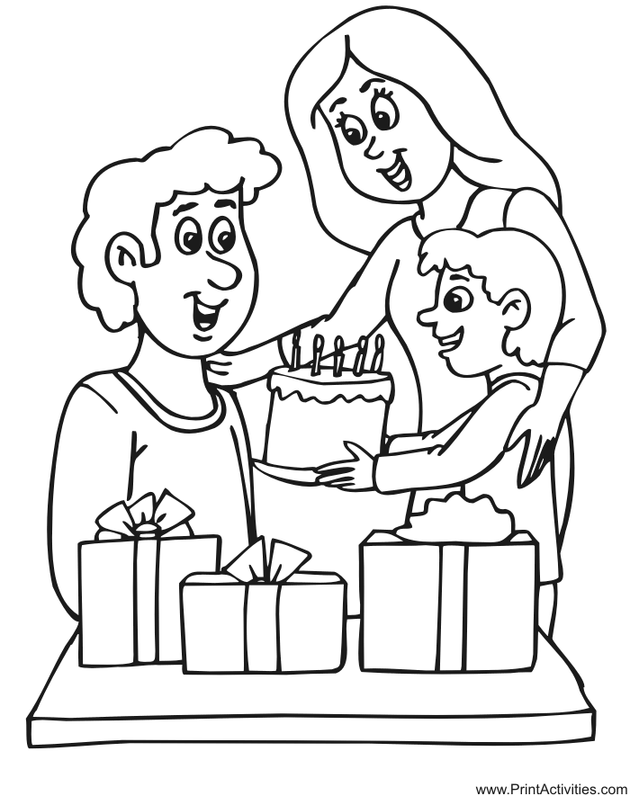 The happy birthday coloring page. Free Birthday Party Coloring Pages Download Free Clip Art Free Clip Art On Clipart Library
