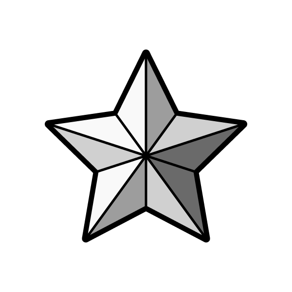 0以上 星 イラスト 白黒 無料のイラストやかわいいテンプレート