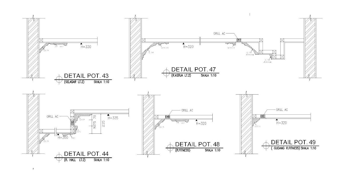 Terbaru 21 Gambar Detail  Rangka  Plafond