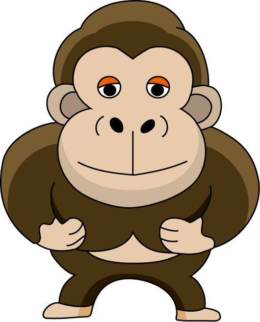 印刷 ゴリラ かわいい イラスト 書き方 ここで最高の画像コレクション