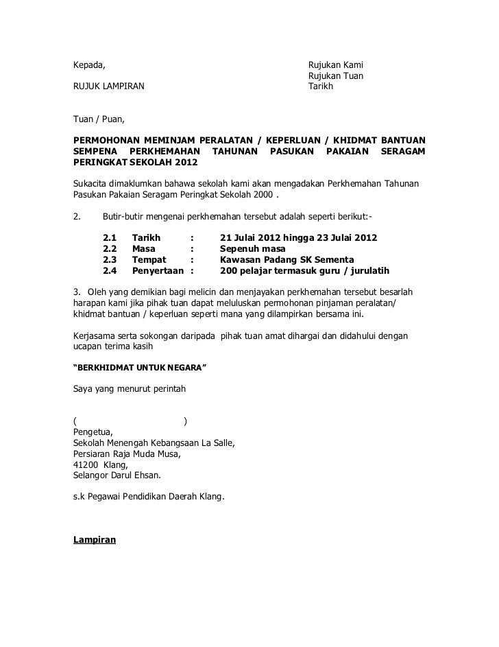 Surat Rasmi Tidak Sambung Kontrak Kerja