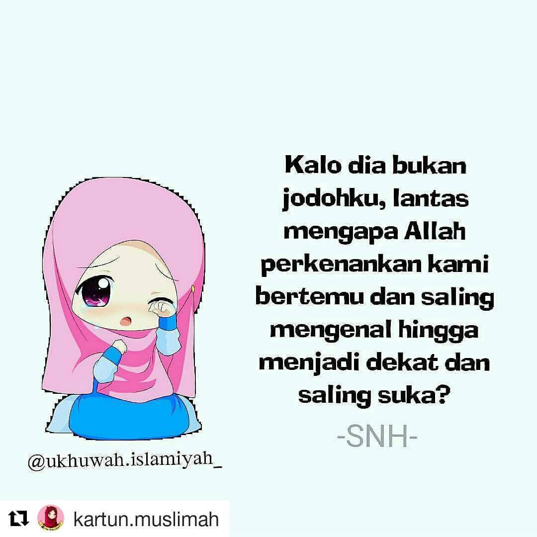 Foto Kartun Muslimah Jatuh Cinta