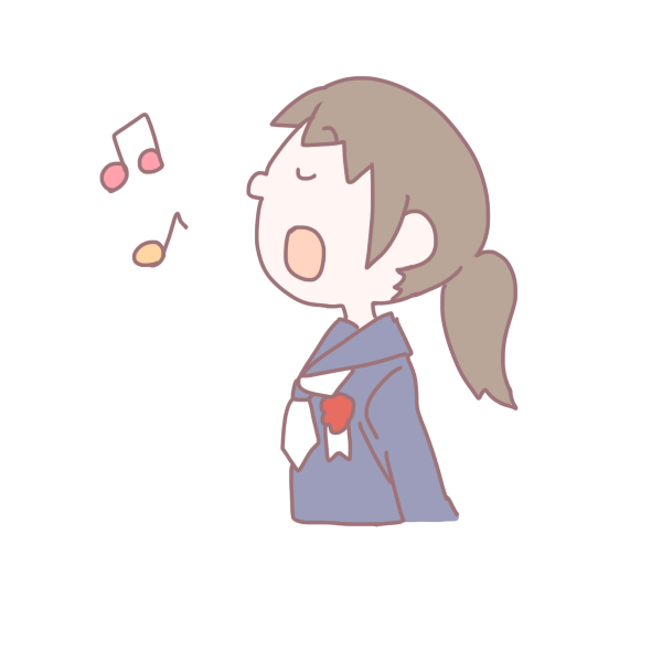 ベスト50 歌っ てる 女の子 イラスト 動物ゾーン