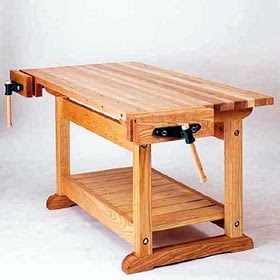 Scandinavian woodworking bench Details Table for breakfast
