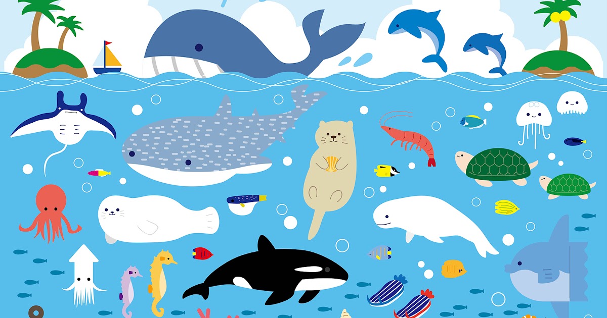 最も共有された 海の生き物 イラスト 簡単 海の生き物 イラスト 簡単 アニメ画像 アイコン 違法