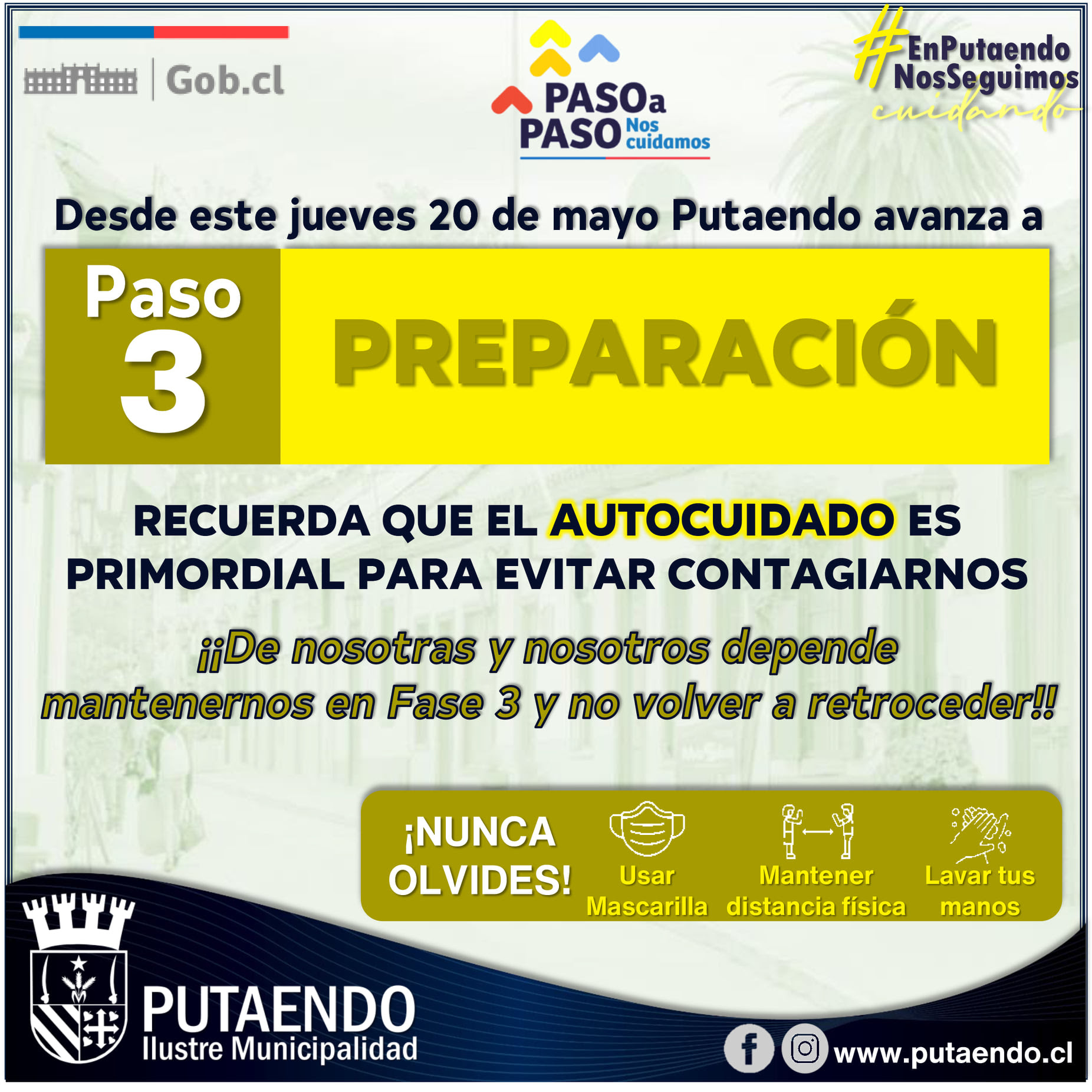 Así lo ha determinado el ministerio de salud. Putaendo Avanza A Fase 3 Del Plan Paso A Paso