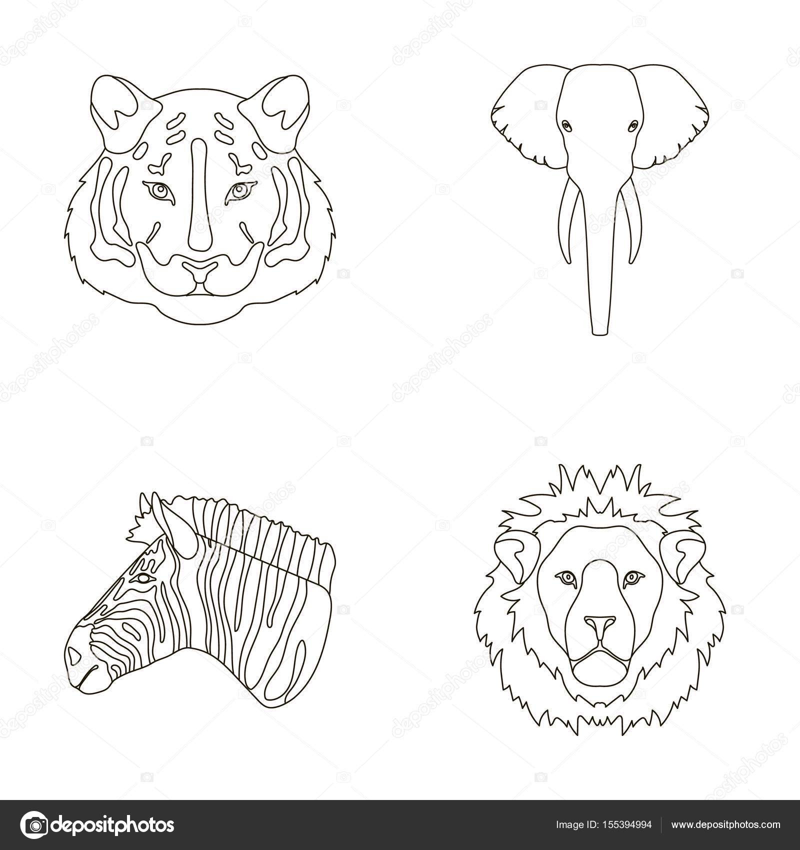 動物の島 最高動物 イラスト 白黒 リアル