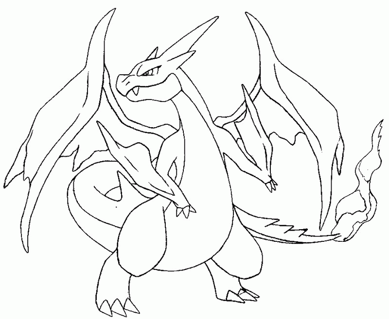 Charizard coloring pages to download and print for free. Free Pokemon Coloring Pages Mega Charizard Download Free Clip Art Free Clip Art On Clipart Library