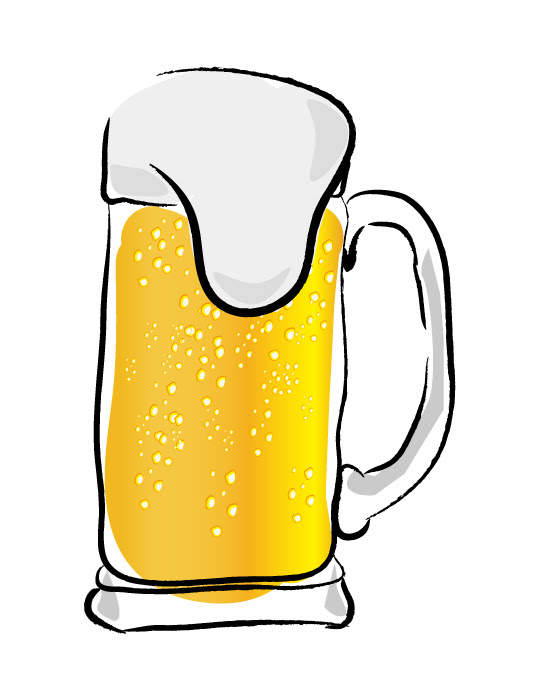 ビール イラスト フリー 手書き