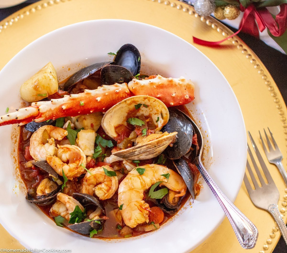 You'll find delicious versions of baccalà, clams casino, shrimp pasta, fried squid, bagna cauda, a variety of seafood stews, and more. Cioppino A Special Occasion Italian Seafood Soup For Christmas Eve Homemade Italian Cooking