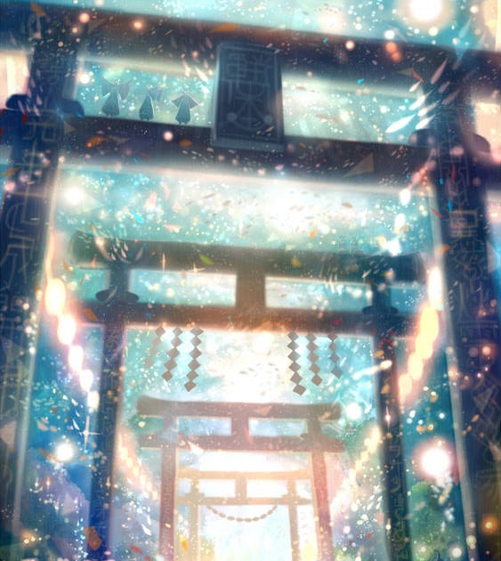 Japan Image 鳥居 イラスト 綺麗