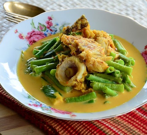 GULAI KACANG PANJANG IKAN MASIN - Dapur Tanpa Sempadan