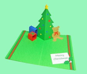 トップ クリスマス ポップアップカード 作り方 クリスマスの絵コレクション
