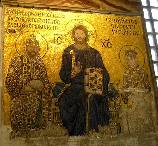 Menschen versammelten sich, um die entscheidung zu feiern. Hagia Sophia