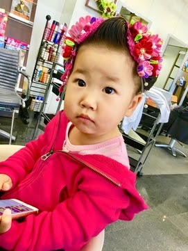 七五三 3歳 女の子 髪型 ショート Keti Khimshiashvili