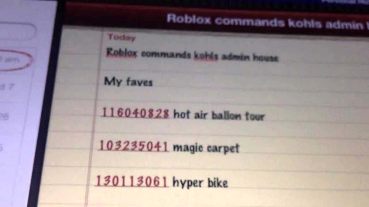 Bags Roblox Kohls Admin House Music Codes - gear admin commands roblox