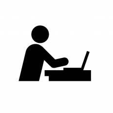 Kasword パソコン イラスト シルエット
