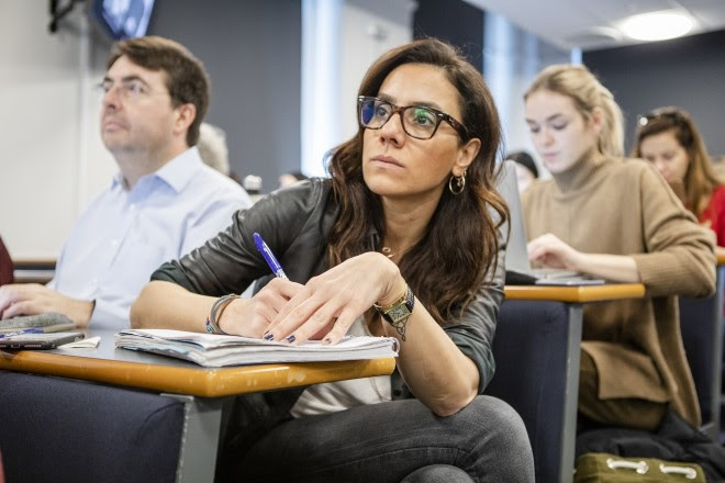 Courtauld students in a lecture