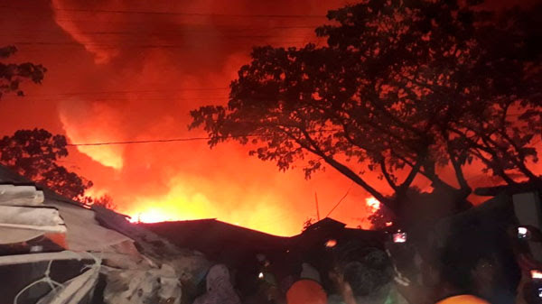 Incendio en Cox´s Bazar en Bangladesh