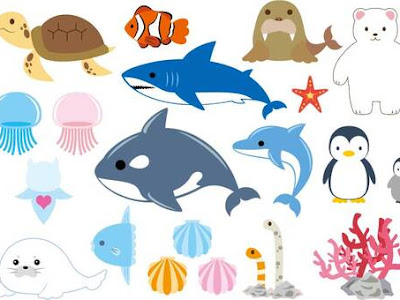 200以上 イラスト 海 の 生き物 可愛い 293755