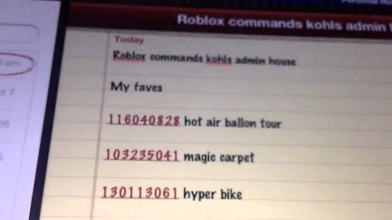 Bags Roblox Kohls Admin House Music Codes - roblox admin list