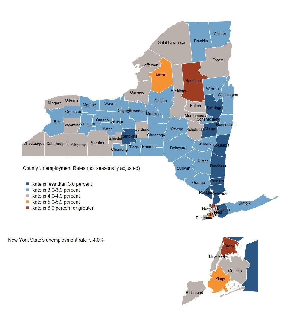 Unemployment Rates by County