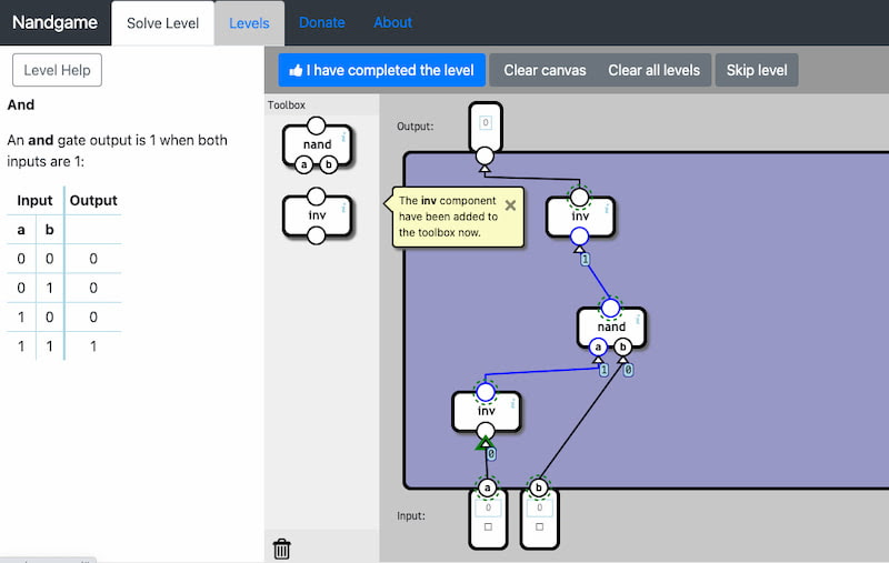 NandGame - Build a computer from scratch.