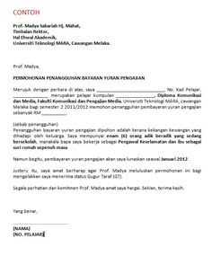 Contoh Surat Rayuan Pertukaran Doktor - Contoh Press