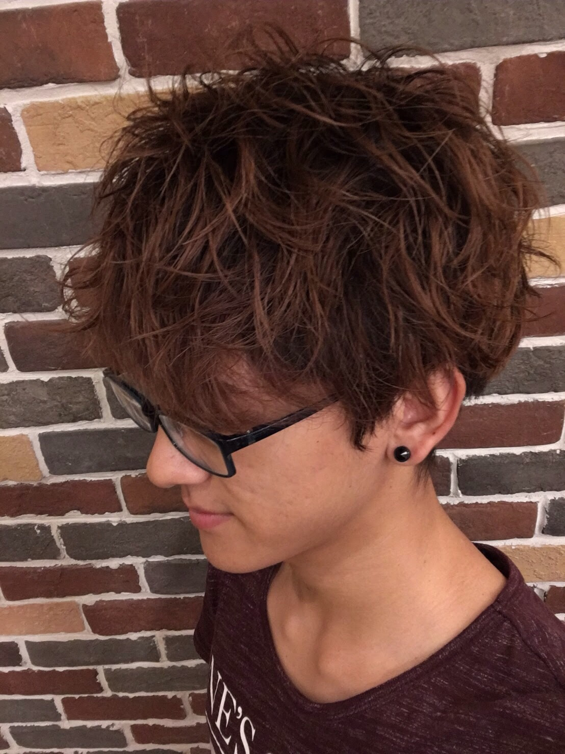 現代の髪型 ぜいたくパーマ 風 セット メンズ