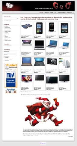 Dubiose Online Shops: Dezember 2010