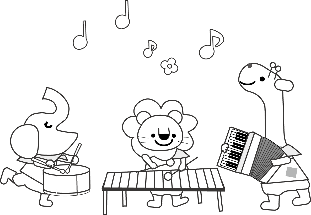 ベスト50 音楽 イラスト 無料 白黒 ただのディズニー画像