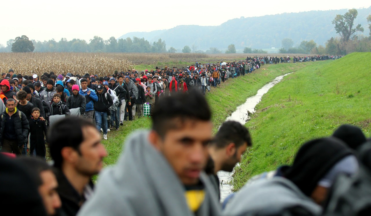 Crossing Into Croatia From Serbia 24 October 2015 Photo: Zeljko Lukunic/Pixsell