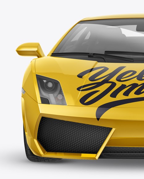 Download Lamborghini Gallardo Mockup - Front View | Mockups ...