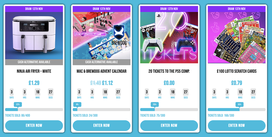 View next Monday's Competitions