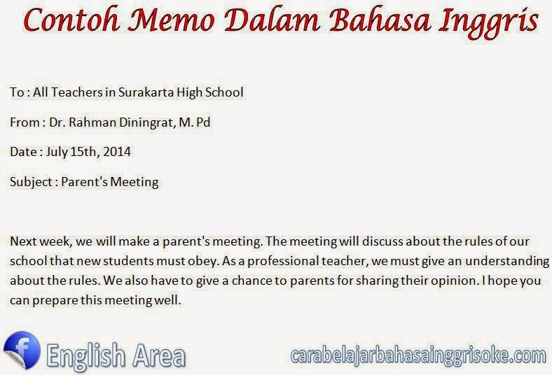  Contoh  Surat  Resmi Informal Dalam  Bahasa  Inggris 