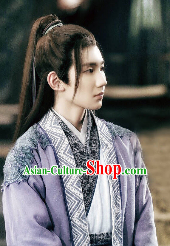 The ancient chinese hairstyle is an absolute beauty. Ancient Chinese Long Black Wigs For Mens Long Hair