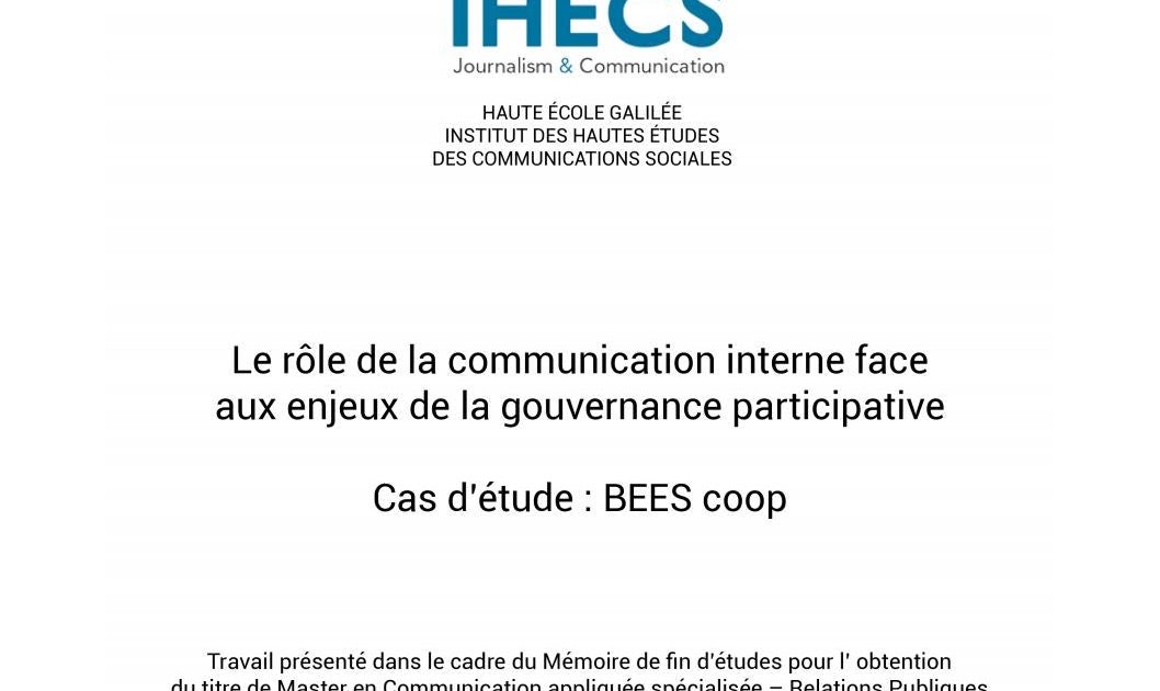 Exemple De Problématique Sur La Communication Interne - Le ...