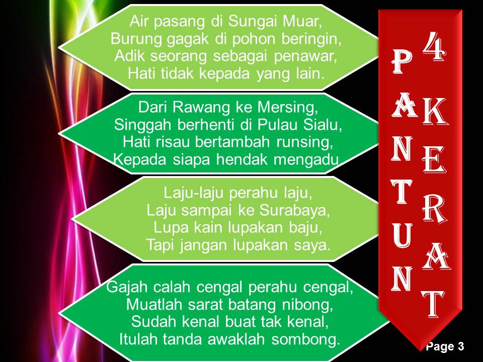 Contoh Pantun Seloka - Contoh 36